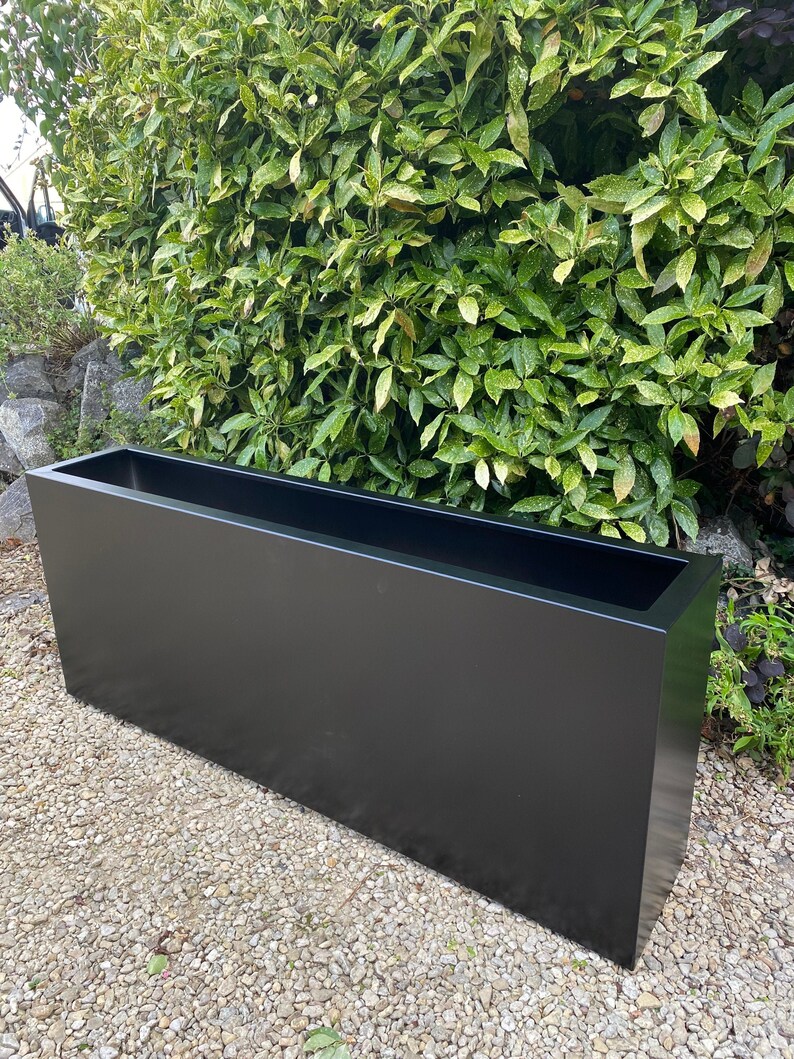 Black Extra Large Tall Garden Planter - Etsy UK
