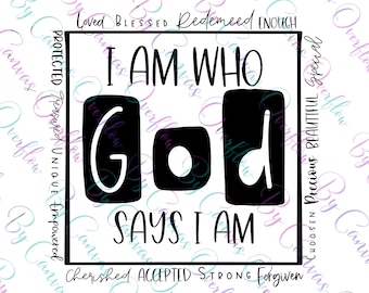 God Says I Am Svg - Etsy