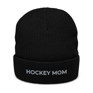 Hockey Mama Mütze, Hockey Mütze für Mama, Hockey Schwester Pom-Pom Mütze, Hockey Schwester Mütze, Hockey Geschenke, Hockey Hut Geschenk, Geschenk für Hockey Familie