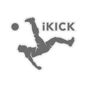 Soccer player sticker, unique original soccer sticker, Kiss-Cut Stickers, Soccer Player Car Sticker, Soccer Decal for Cars, Soccer Fan
