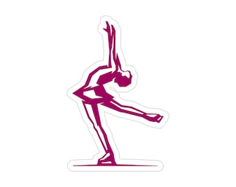 Figure Skating Outdoor Stickers, Figure Skating Mom Gift,  Ice Skating Passion sticker, Figure Skating Accessories, Skater sticker for car