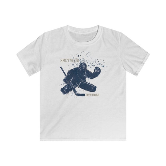 GOALIE T-SHIRT Kids Softstyle Tee, Goalie Shirt, Hockey Wear, Gift