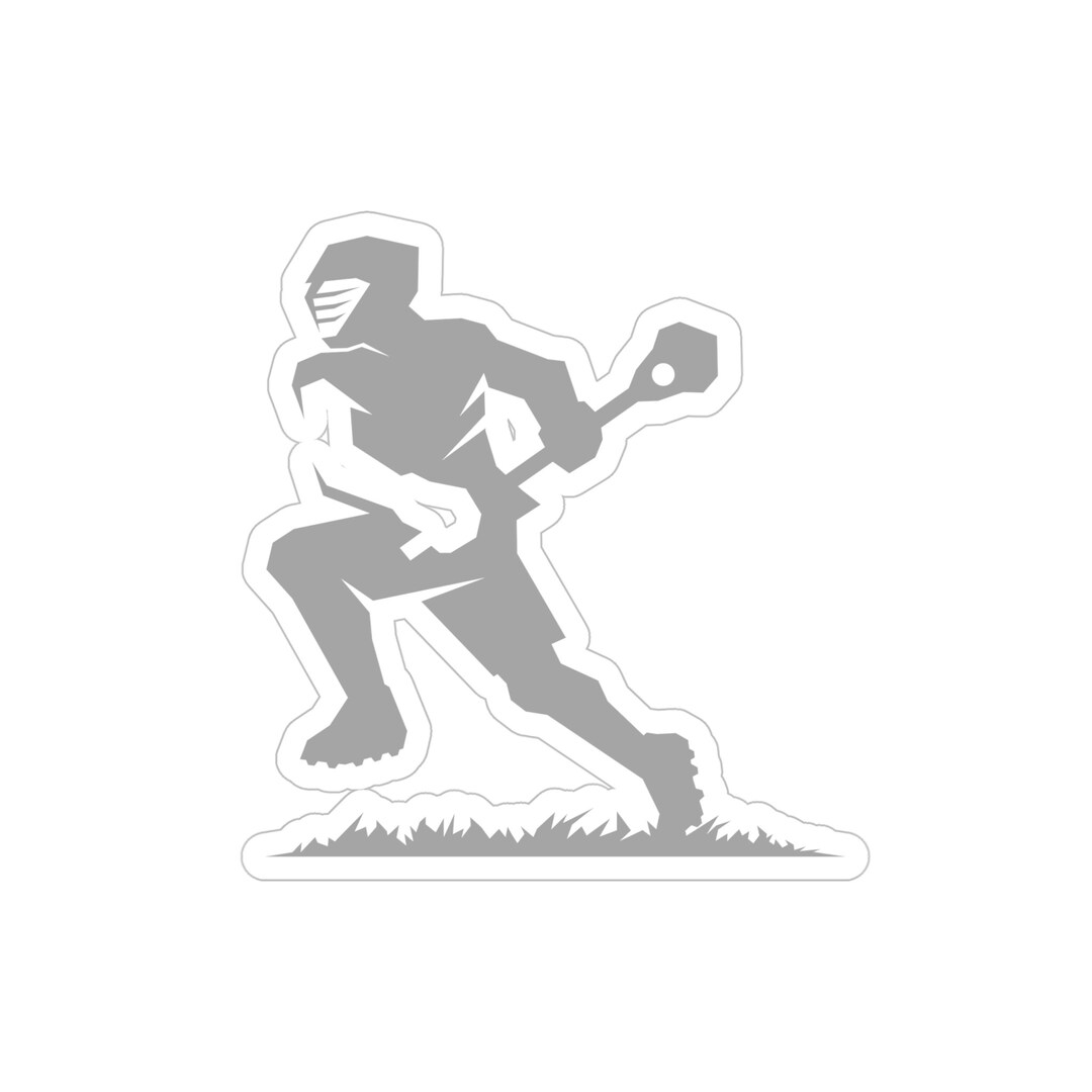 Lacrosse Player Transparent Sticker | Die-cut Vinyl Decal | LAX Gift ...