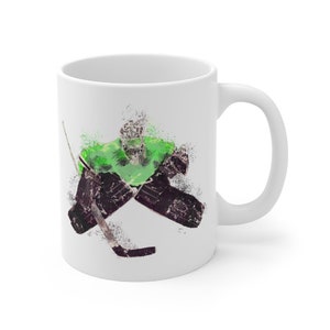 Hockey Goalie abstract art Mug 11oz, hockey coffee mug, hockey tea cup, favorite coffee mug, gift for goalie, gift for coach