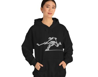 Sudadera con capucha de jugador de hockey: sudadera unisex de mezcla de algodón. Regalo de jugador de hockey sobre hielo para hombres, mujeres y adolescentes. Sudadera con capucha para patinaje.