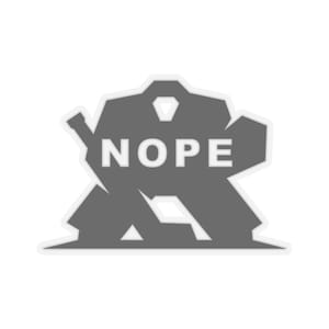 Goalie "Nope" Black Sticker, laptop use