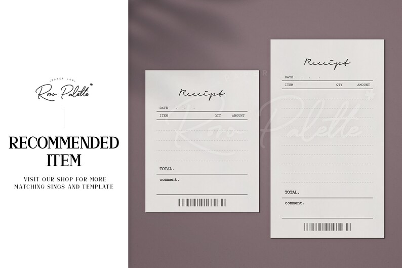 printable receipt template small business template receipt