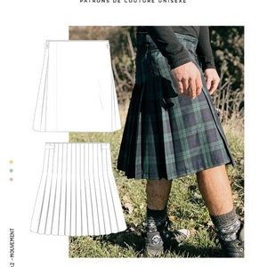 Patron burda online kilt femme gratuit