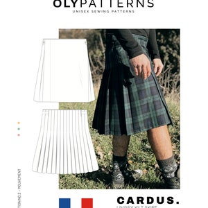 Kilt Cardus Skirt - French PDF pattern