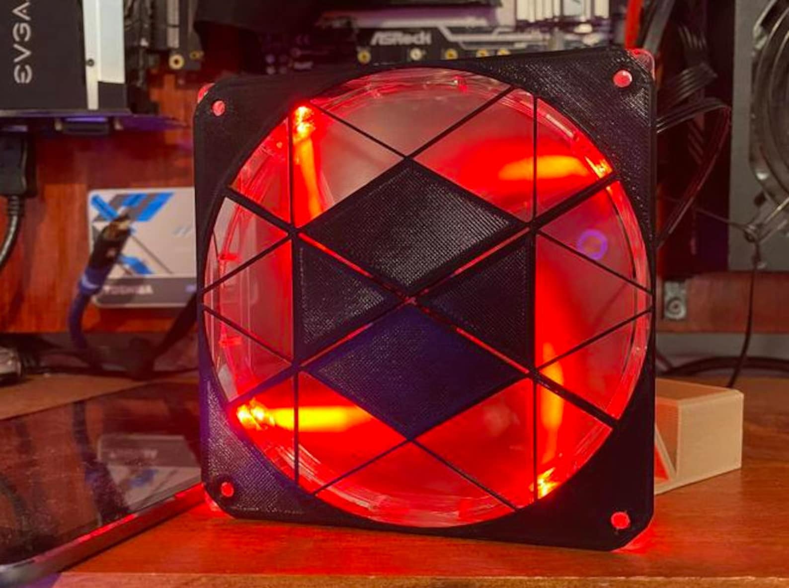 CUSTOM 3d Printed PC Fan Gaming Computer Fan Grills / Shrouds Etsy