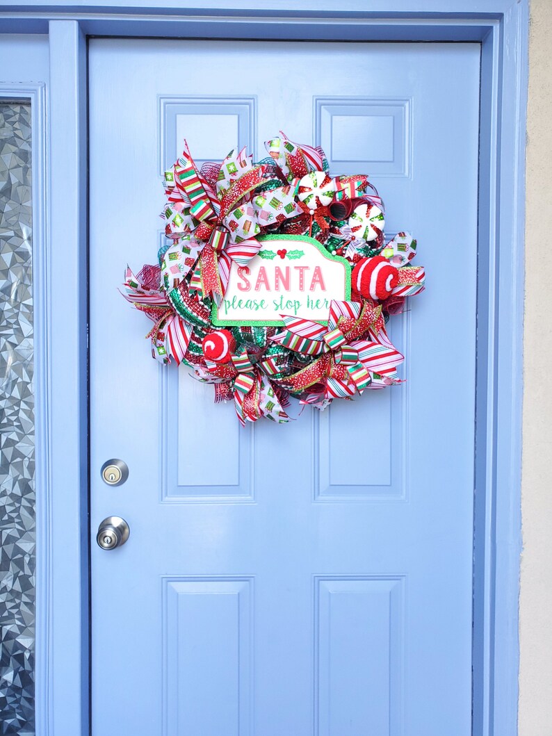 Christmas Wreath for Front Door Outdoor Christmas Decor Etsy