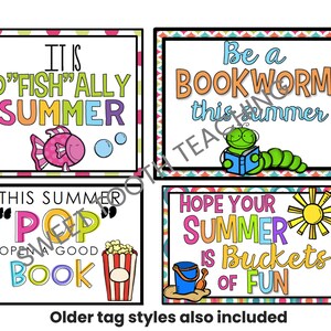 Summer Gift Tags for Students From Teacher | PRINTABLE | End of School ...