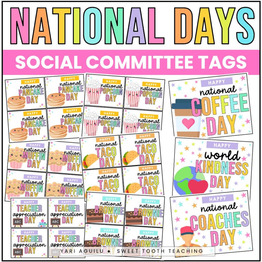Sunshine Committee Treat Tags: Staff Morale Booster (printable PDF ...