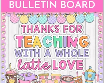 Teacher Appreciation Week Bulletin Board Kit- Hallway Display for Room Parents- Classroom Door Decor for Teachers
