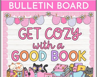 Winter Classroom Bulletin Board | Door Display- Reading Library Hallway Display