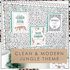 Inspirational Quote Posters | Jungle Theme Classroom Decor | Safari ...