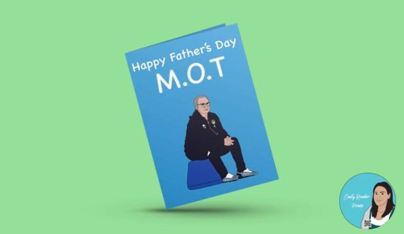 Leeds United Marcelo Bielsa Father’s Day Card