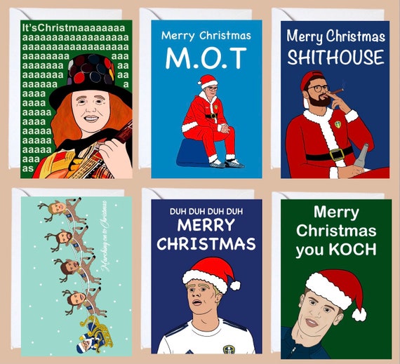 Leeds United Christmas Cards Etsy