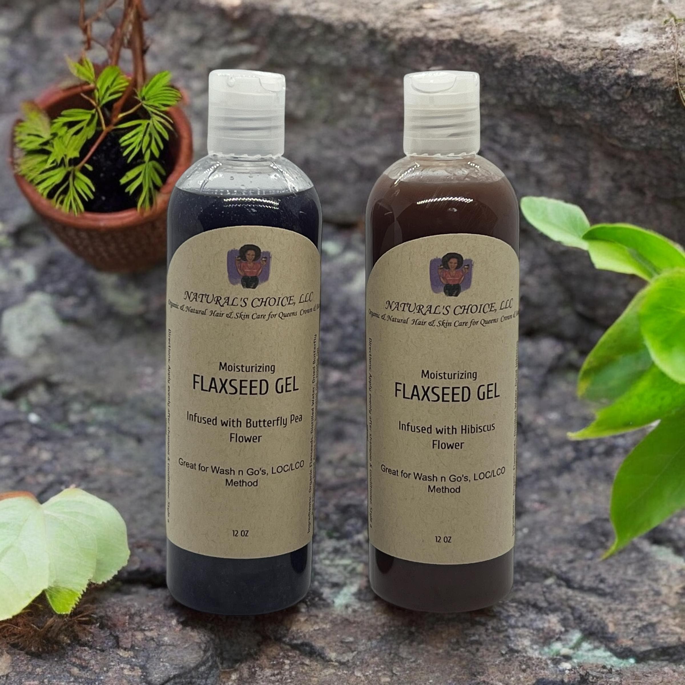 Moisturizing Flaxseed Hair Gel With Algin, Butterfly Pea Flower or  Hibiscus-new Formula - Etsy