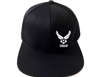 USAF logo Hat | US Air Force Trucker Cap | USAF snapback Hat