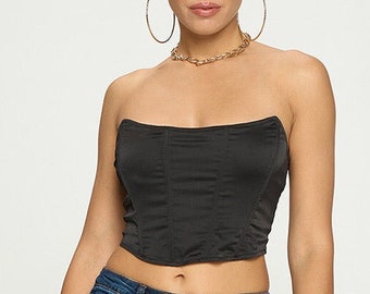 Push Up Corset Tube Crop Top Corsets - Basic - Fits Any Events