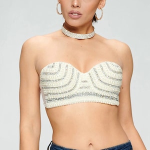 Halter bralette with tube top shop