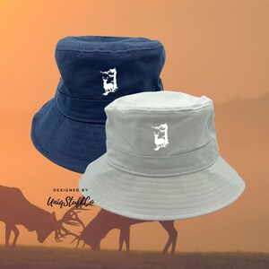 Cerf 3 chasse coton seau unisexe chapeau à la mode en plein air été plage urbain loisirs chapeaux de tous les jours chaud été plage vacances chapeaux seau