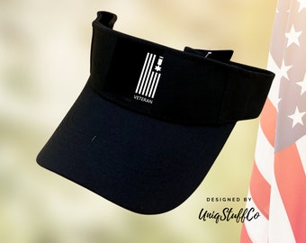 Veteran Sun visor - Hat for Outdoor - Sun Visor - Outdoor Visor - Designed and Printed in USA -  One Size For All - Sun Visor for Veteran