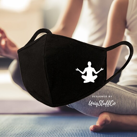 Yoga Face Mask 3D Pattern Reusable Washable Face Mask Etsy