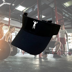 Gym Sun Visor Hat for Outdoor - work out Sun Visor - Outdoor Visor - Ontworpen en gedrukt in de VS - One Size For All - Workout Visor DSN 2