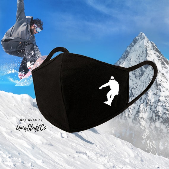 Snowboard Face Mask 3D Pattern Reusable Washable Face Mask Etsy