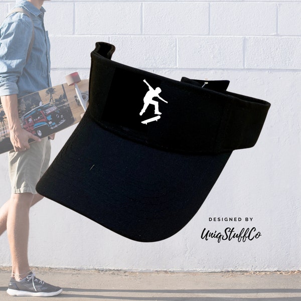 Skateboard Sun Visor Hat for Outdoor - Sun Visor - Outdoor Visor - Designed and Printed in USA -  One Size For All - Skateboard Hat 4