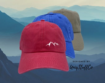 Mountain Hiking Baseball Cap Dad Hat Low Profile Cotton Hat Unisex Cap - Perfect for Outdoor - Daily Outdoor Hat - One Size fits All - DSN 2