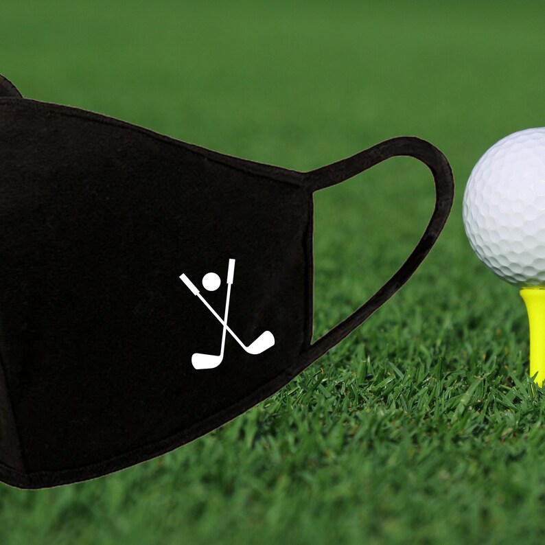 Golf Face Mask Reusable Washable 3D Pattern 3 Layer Face Mask Etsy