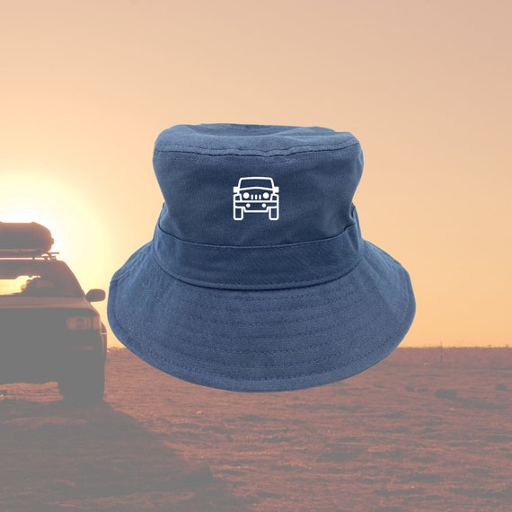 【JEEP】Small-logo Bucket Hat Jeep - Vintage Jeep Bucket Hat-Blue – Jasper Outpost