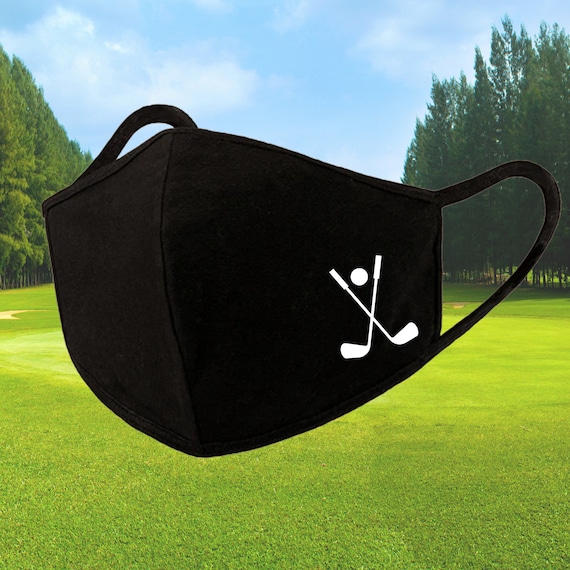 Golf Face Mask Reusable Washable 3D Pattern 3 Layer Face Mask Etsy