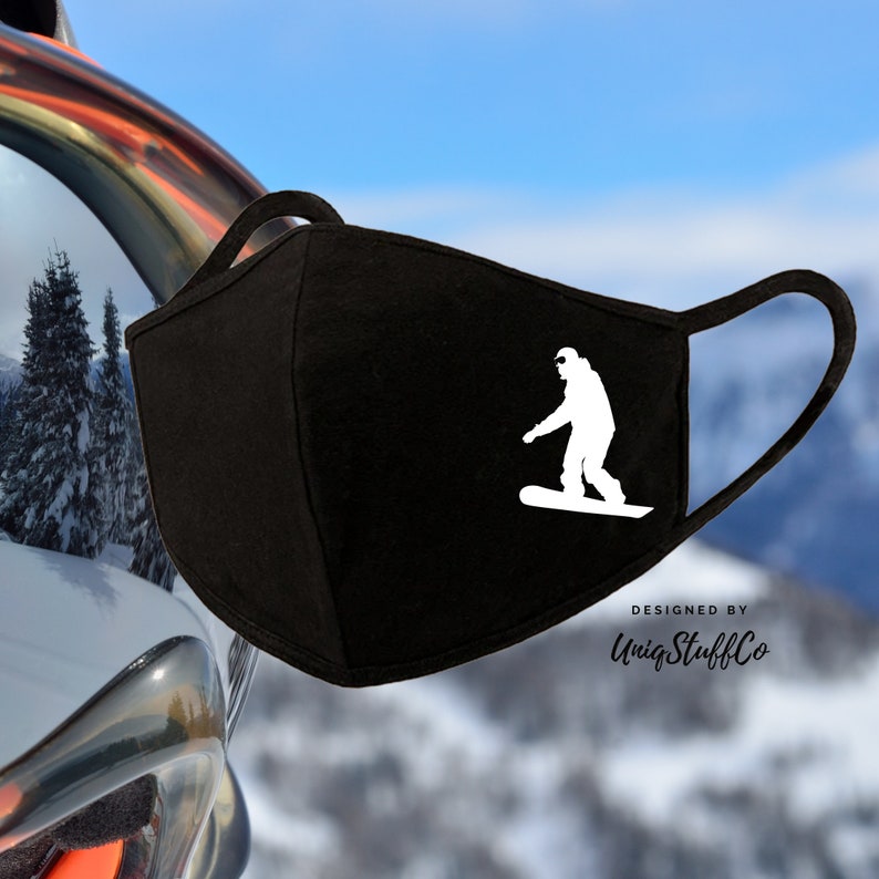 Snowboard Face Mask 3D Pattern Reusable Washable Face Mask Etsy