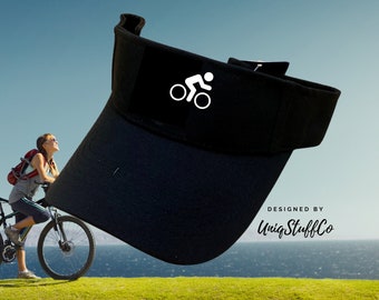 Bicycle sun Visor Hat for Cycling - Sun Visor for Bicycling - Bicycle Visor - Designed and Printed in USA -  One Size For All