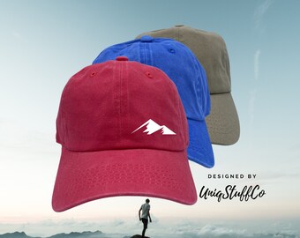 Mountain Hiking Baseball Cap Dad Hat Low Profile Cotton Hat Unisex Cap - Perfect for Outdoor - Daily Outdoor Hat - One Size fits All