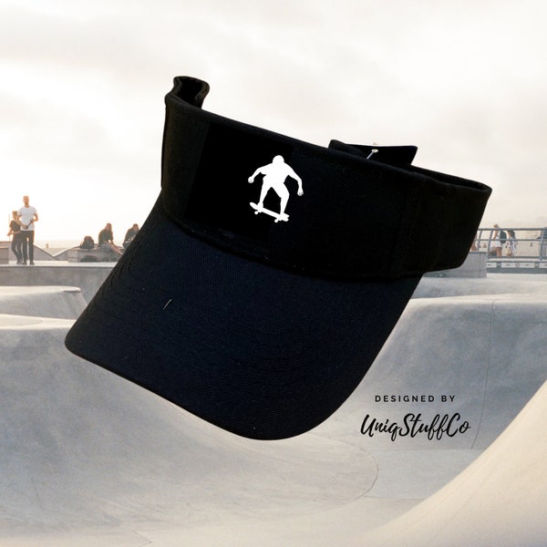 Skateboard Sun Visor Hat for Outdoor - Sun Visor - Outdoor Visor - Designed and Printed in USA -  One Size For All - Skateboard Hat 5