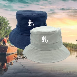 Fishing 3 Cotton Bucket Unisex Hat Trendy Outdoor Summer Beach Urban Leisure Everyday Hats Hot Fun Summer Beach Vacation Headwear Bucket Hat