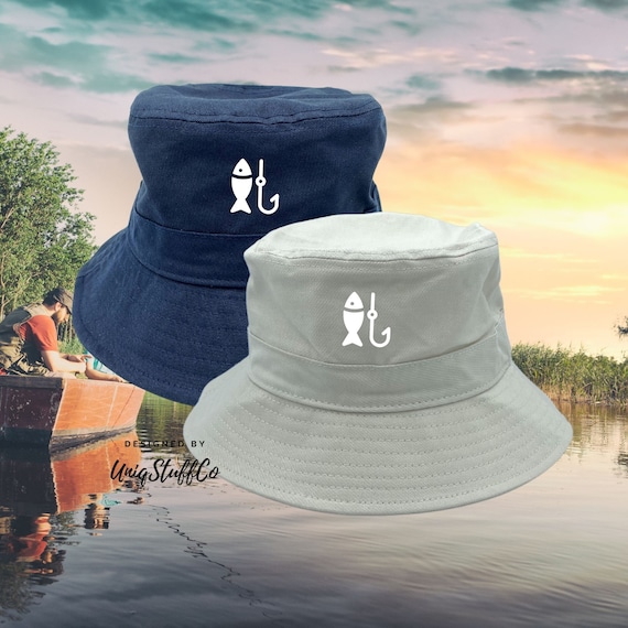 Fishing 3 Etsy Beach Bucket Unisex Hat - Summer Trendy Outdoor Cotton