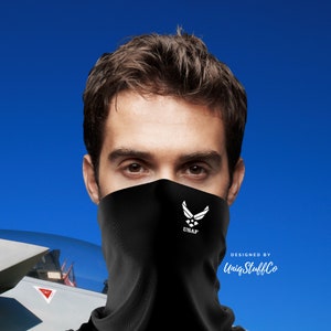 USAF Neck Gaiter Reusable Washable Neck Gaiter - One Size Gaiter For Men and women - US Air Force Neck Gaiter