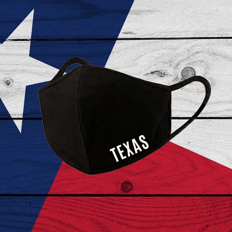 Texas Face Mask Mask 3D Pattern Reusable Washable Face Mask Etsy