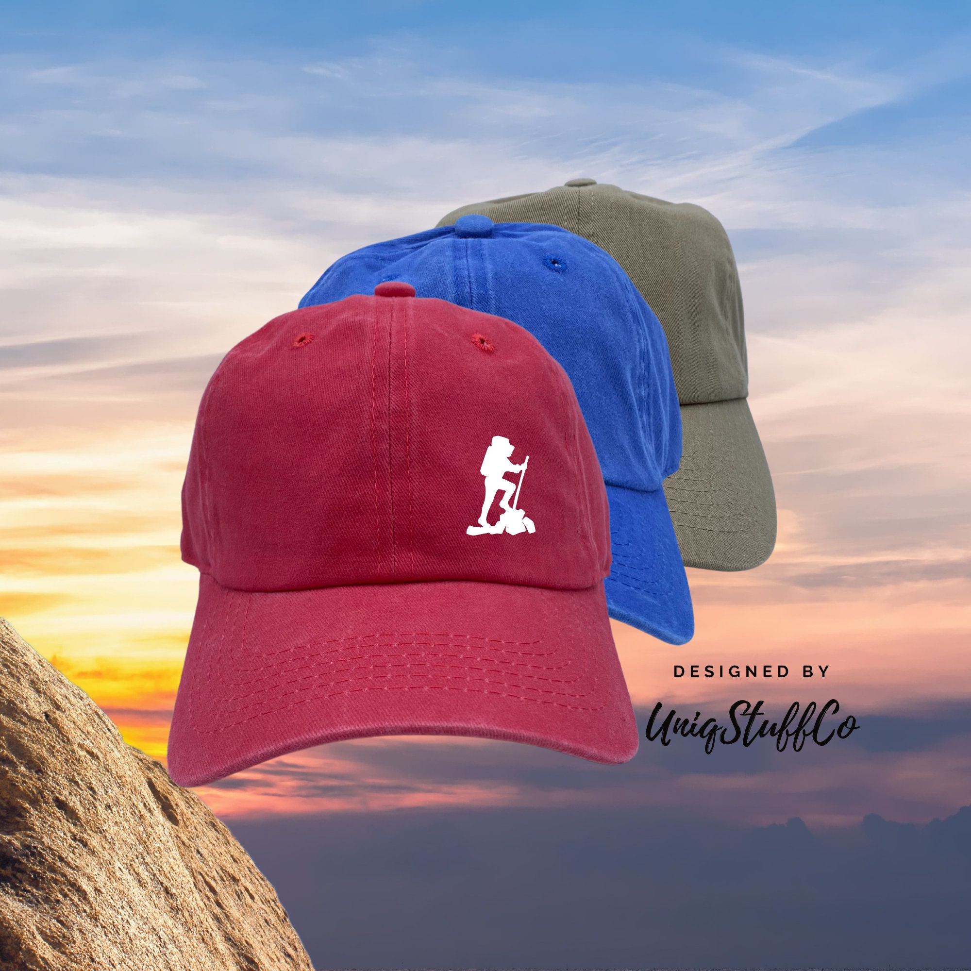 Mountain Hiking Baseball Cap Dad Hat Low Profile Cotton Hat Unisex Cap - Perfect for Outdoor - Daily Outdoor Hat - One Size fits All - DSN 6