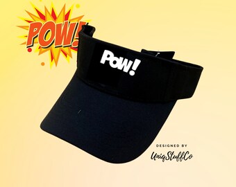 Pow solskyddshatt för utomhusbruk - Pow! solskydd - "POW!" designad och tryckt i USA - en storlek för alla