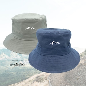 Montagne coton seau unisexe chapeau à la mode en plein air été plage urbain loisirs chapeaux de tous les jours chaud amusant été plage vacances chapeaux seau chapeau