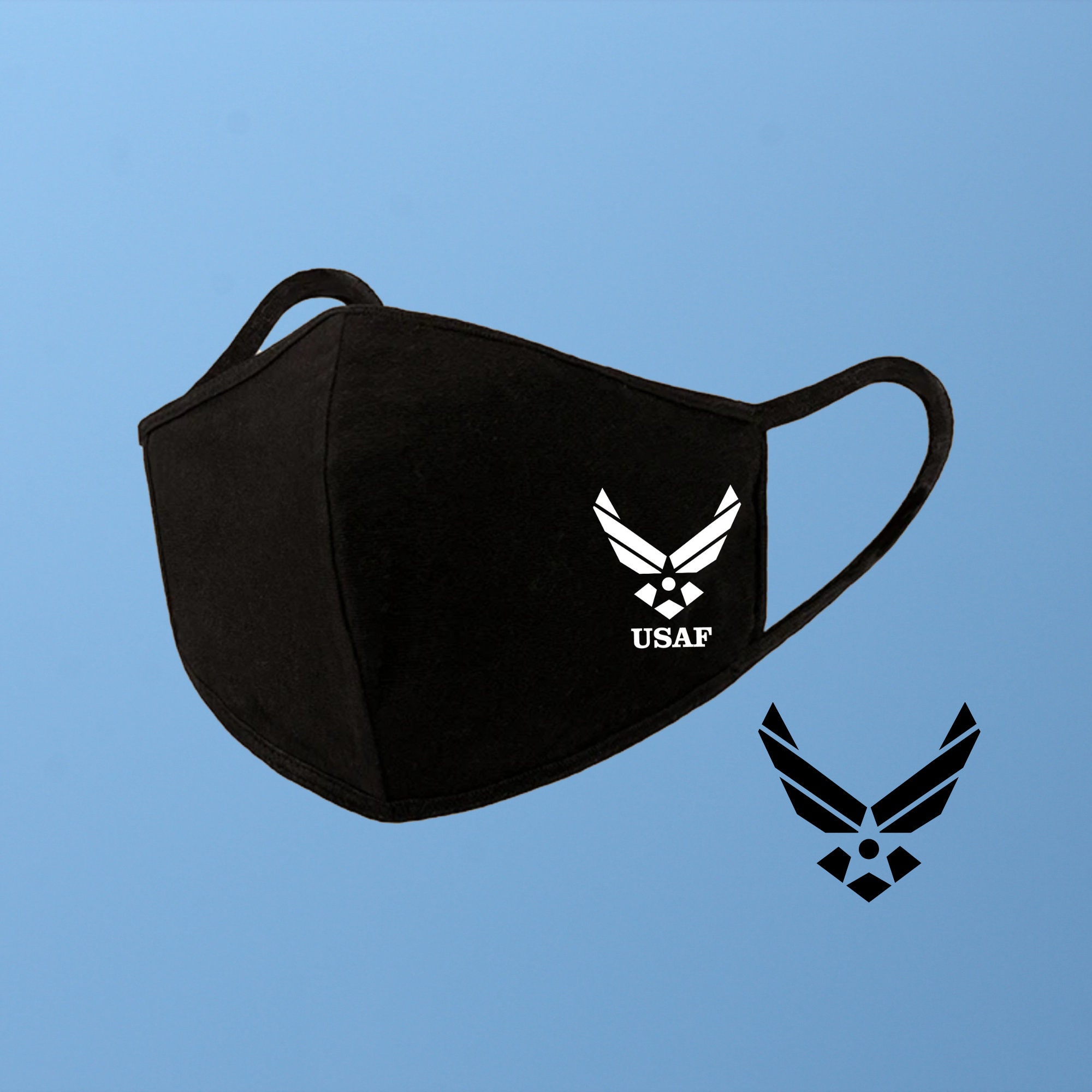 USAF Air Force Face Mask  Reusable Washable Cover Mask Cotton - USAF …