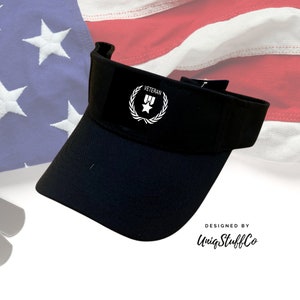 Veteran Sun visor - Hat for Outdoor - Sun Visor - Outdoor Visor - Designed and Printed in USA -  One Size For All - Sun Visor for Veteran 2