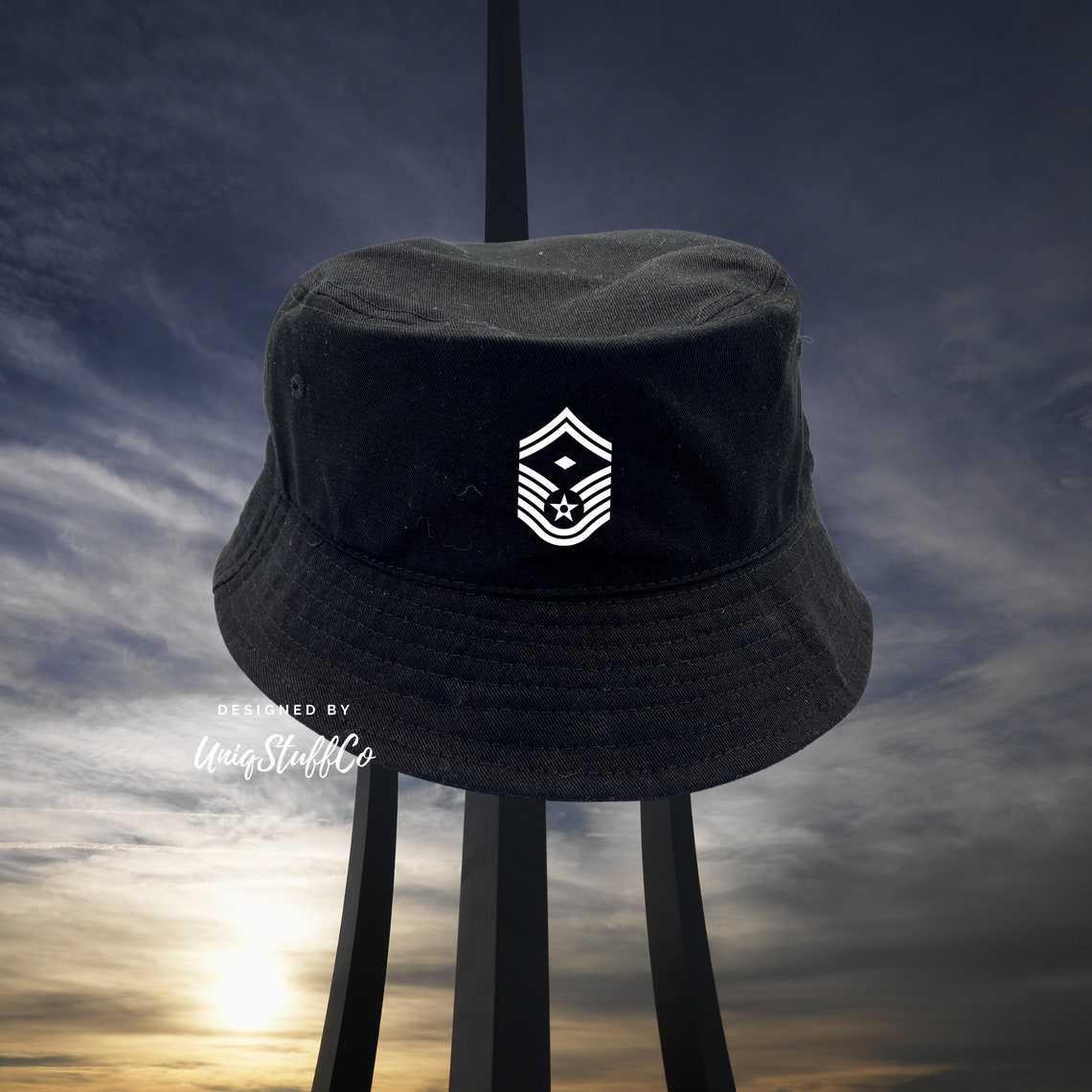 Smsgt USAF Smsgt Senior Master Sergeant W Diamond Bucket Hat - Everyday Hats ...
